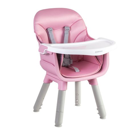 Silla de Comer Baby Desk 4 en1 Rosa Bebesit-2