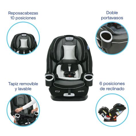 Silla de auto Bebe Graco convertible 4ever Fairmont DLX-4