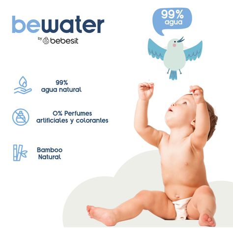 Toallas Húmedas Bewater Bebesit - Bolsa 4x60 Unidades-3