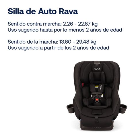 Silla de auto Nuna convertible RAVA Caviar-1