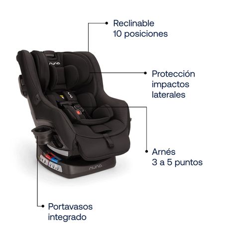 Silla de auto Nuna convertible RAVA Caviar-2