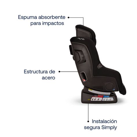 Silla de auto Nuna convertible RAVA Caviar-3