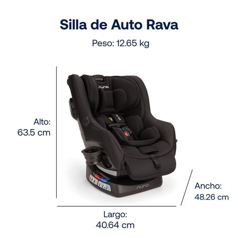 Silla de auto Nuna convertible RAVA Caviar-6