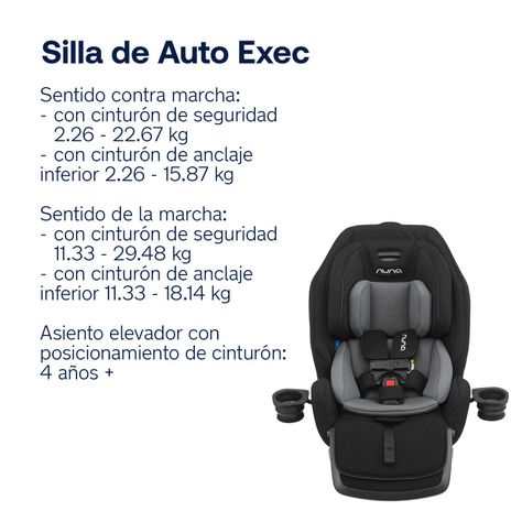 Silla Auto Convertible Nuna Exec Caviar-1