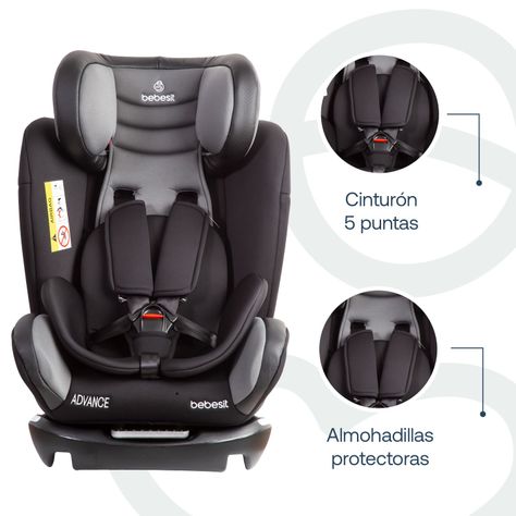 Silla de Auto Convertible Advance Gris Bebesit-2