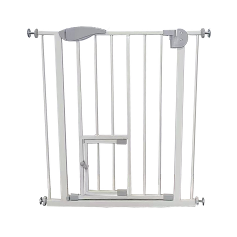 Reja de Seguridad Bebe Puerta Mascota Doble Seguro 75-82 cm-0