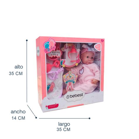 Muñeca Bebe Luna 42cm con accesorios-4