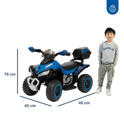 Cuadrimoto a Batería Quad Lx Azul Bebesit-5