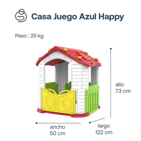 Casa de Juegos Exterior Happy Bebesit - Multicolor-2