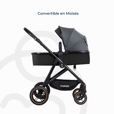 Coche Cuna Paseo Street Gris Bebesit-8