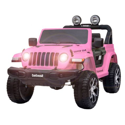 Camioneta Electrica Renegade Rosa Bebesit-2