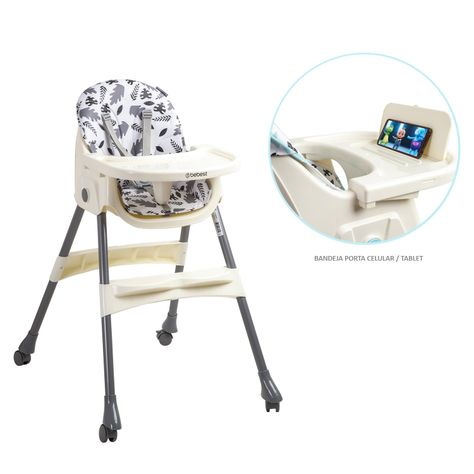 Silla de Comer Steps Gris Bebesit-7