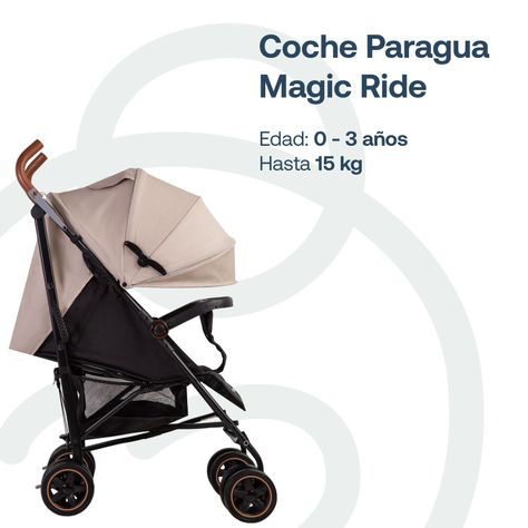 Coche Paragua Magic Ride Beige Bebesit-1