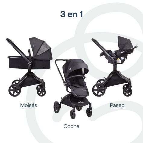 Coche Cuna Travel System Deluxe 360° SX Negro Bebesit-4