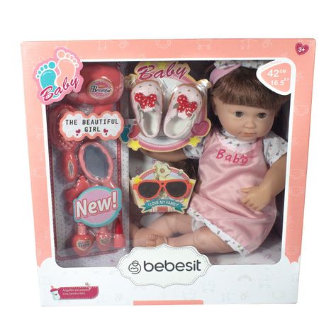 Muñeca Bebe Lily 42cm con accesorios-1