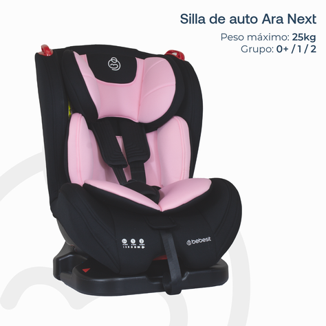 Silla de Auto Convertible Ara Next Rosa-3