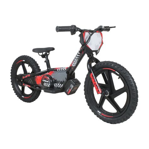 Bicicleta Moto Eléctrica E-Bike BeRide Aro 16 Roja-0