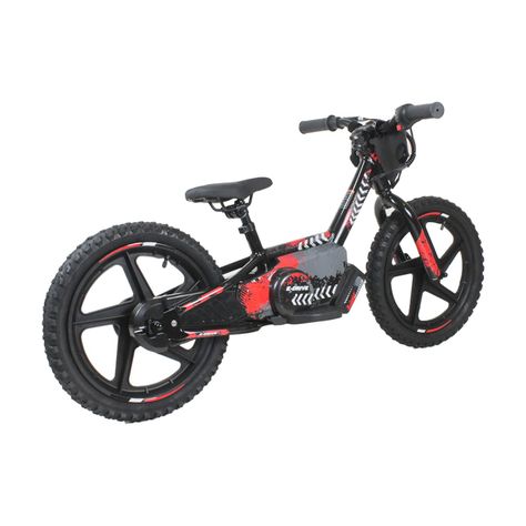 Bicicleta Moto Eléctrica E-Bike BeRide Aro 16 Roja-3