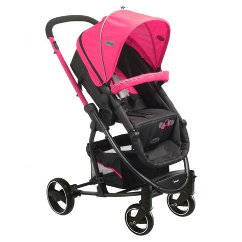 Coche Travel System Alfa Nuevo Rosado-1