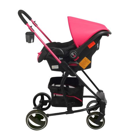 Coche Travel System Alfa Nuevo Rosado-3