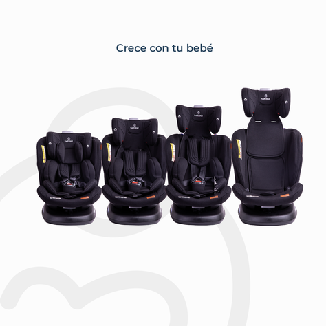 Silla de Auto Convertible Isofix Supra 360º Premium Negro-5
