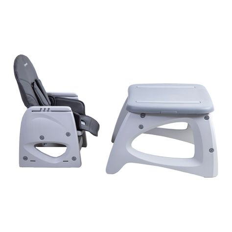 Silla de Comer Escritorio Balancin Eat&Swing Gris Bebesit-8