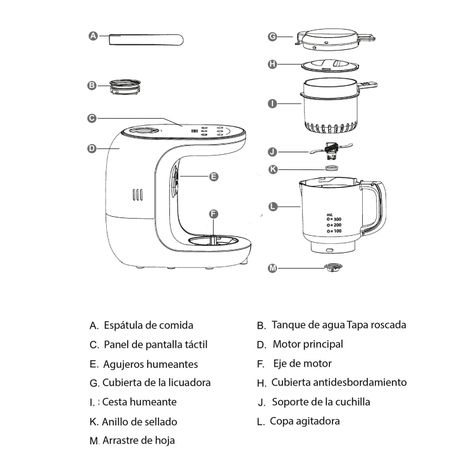 Procesador de Alimentos Winser Cook Bebesit-8