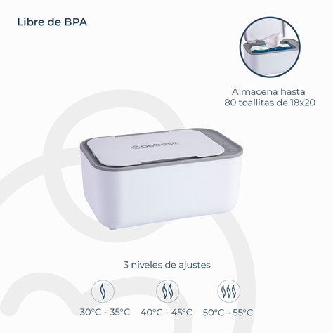 Calentador Eléctrico de Toallas Húmedas Wipes Bebesit-4