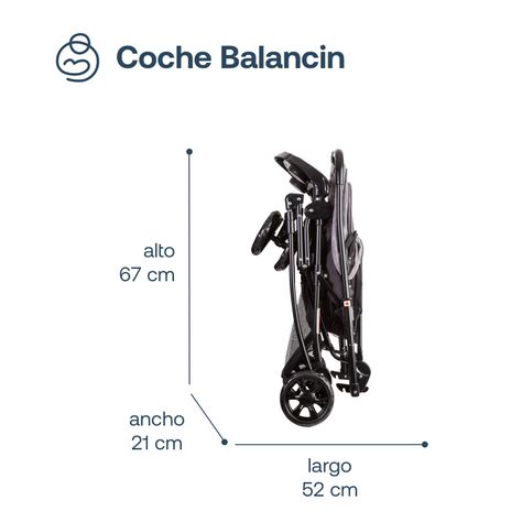 Coche Cuna Balancin SX Gris Melange Bebesit-7