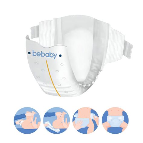Pañales BeBaby Premium By Bebesit XXG 56u Hipoalergénico-6