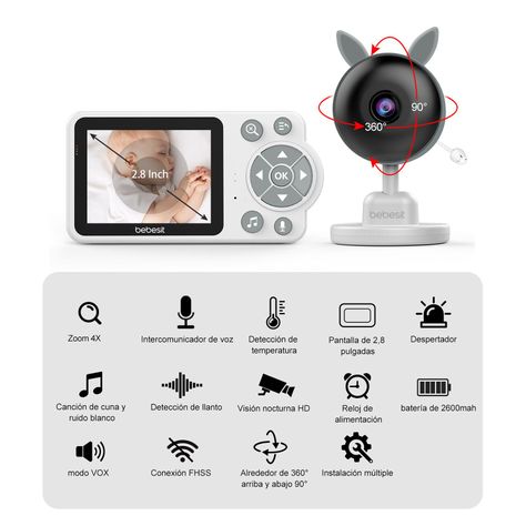 Monitor Camara SmartGuard 2.0 4x Zoom con Ruido Blanco-4