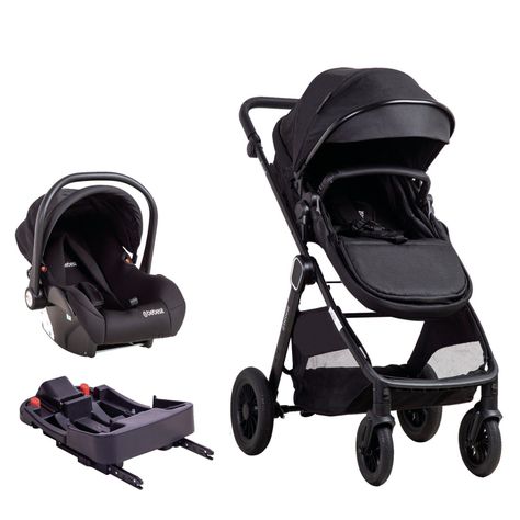 Coche Cuna Travel System Isofix Sunset Premium Negro Bebesit-0