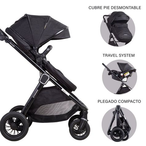 Coche Cuna Travel System Isofix Sunset Premium Negro Bebesit-7