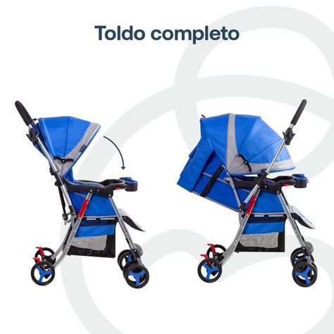 Coche Paseo y Cuna Twister SX Azul-5