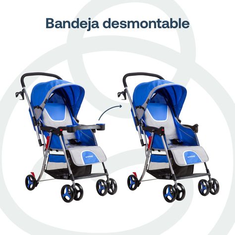 Coche Paseo y Cuna Twister SX Azul-6