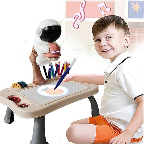 Mesa de Juguete proyector Astros para dibujar multifuncional-2