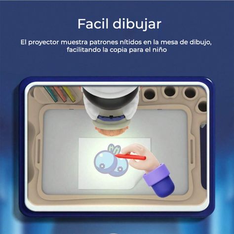 Mesa de Juguete proyector Astros para dibujar multifuncional-4