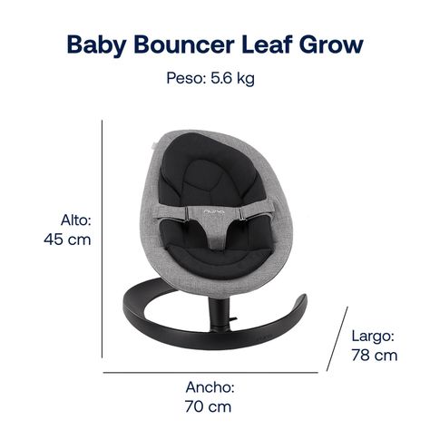 Baby Bouncer Leaf Grow Ink Nuna-5