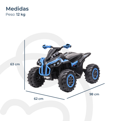 Cuadrimoto a Batería Sport Road Azul Bebesit-4