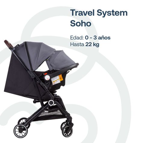 Coche Maleta Compacto Travel System Soho Gris Bebesit-4