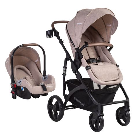 Coche Cuna Travel System Quest LX Beige Bebesit-0