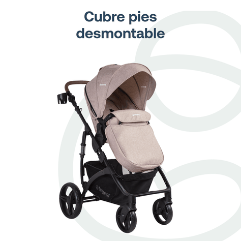 Coche Cuna Travel System Quest LX Beige Bebesit-4