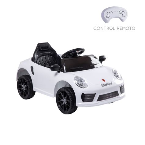 Auto Deportivo Eléctrico Race Blanco Bebesit-3