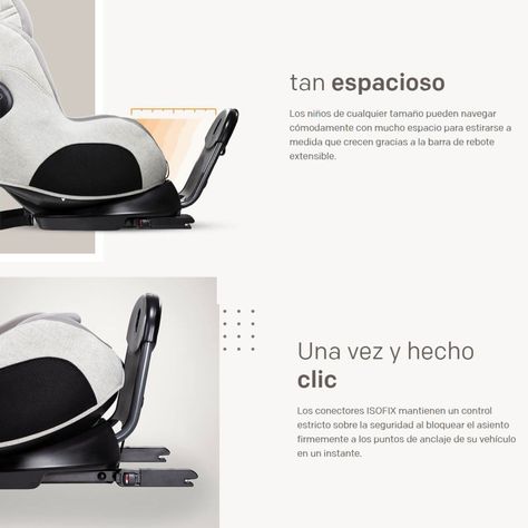 Silla de auto Convertible I-Prodigy Oyster-8