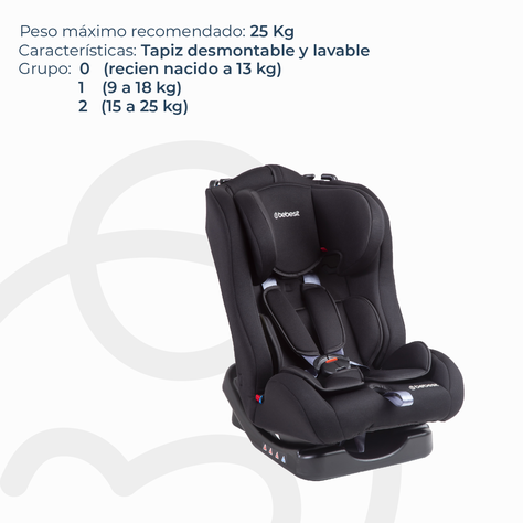 Silla de Auto Bebesit Orbit Negra-2