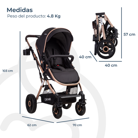 Coche Cuna Travel System Vox Gold Bebesit-7