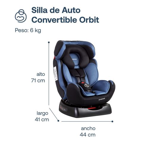Silla de Auto Orbit Lx Azul Bebesit-7