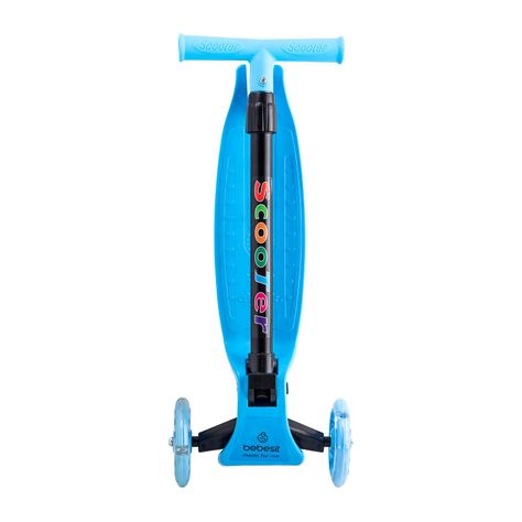 Scooter Monopatín Niño Regulable Plegable XT03 Azul Bebesit-4