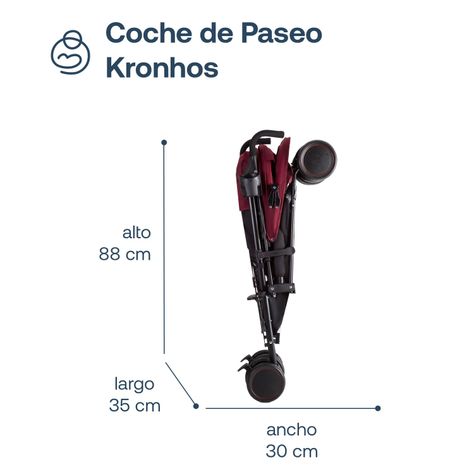 Coche Paragua Khronos Rojo Bebesit-6
