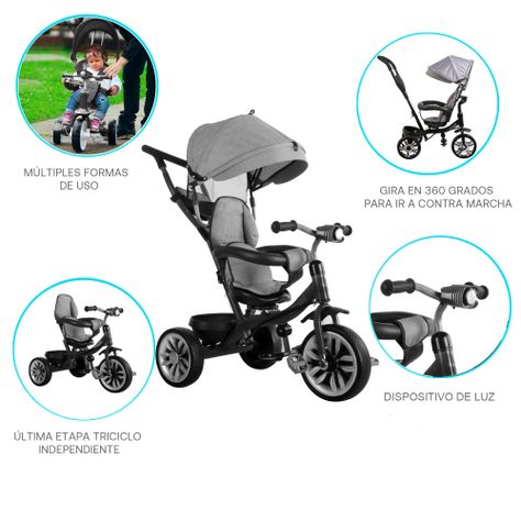 Triciclo Infantil 360 1326 Azul Bebesit-1
